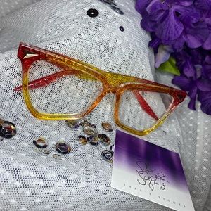Butterfly Red/Yellow Glasses